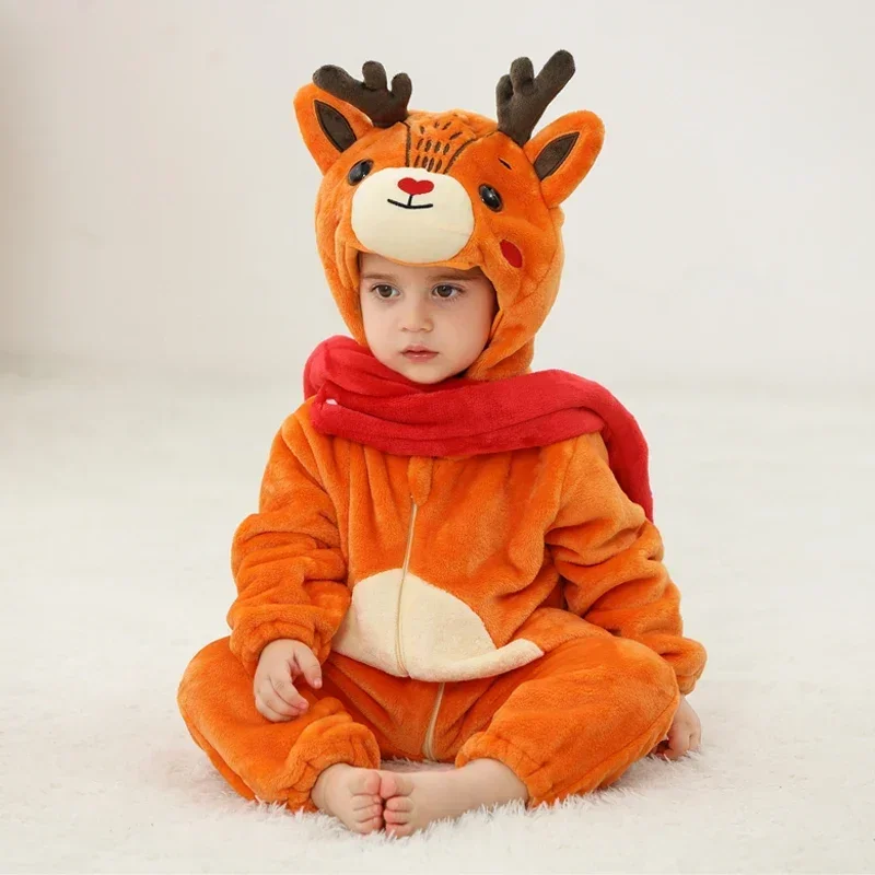 Baby Rompers Winter Kigurumi Lion Costume For Girls Boys Toddler Animal Jumpsuit Infant Clothes Pyjamas Kids Overalls Ropa Bebes - Image 37