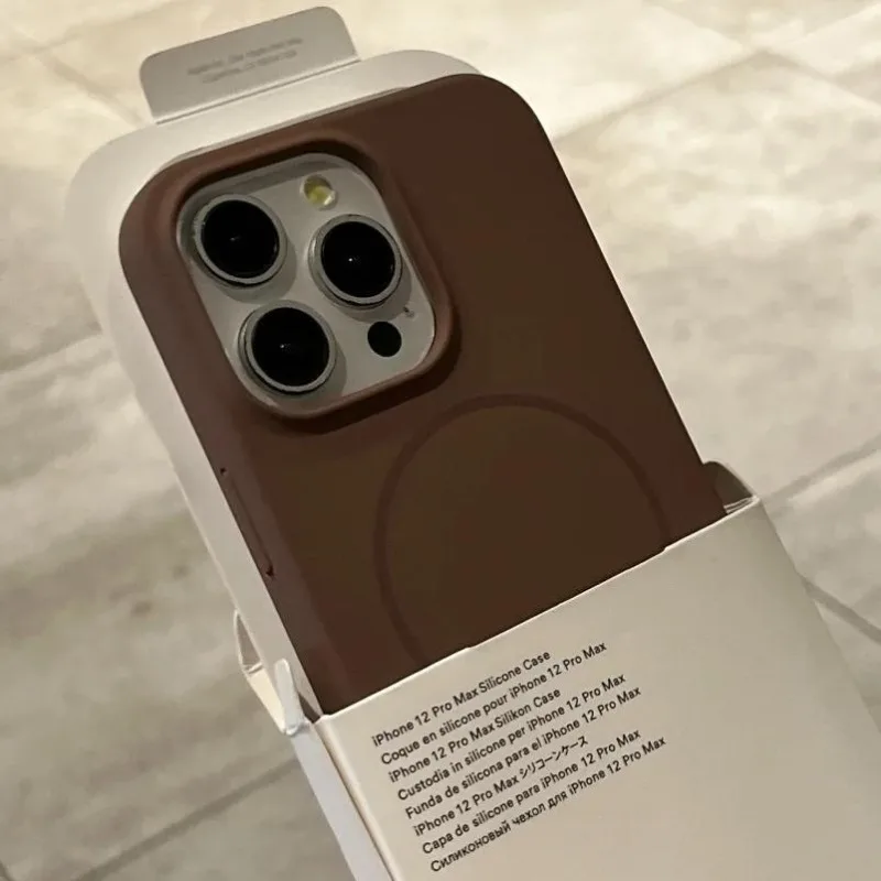Luxury Liquid Silicone Case For iPhone 17 -11 for Magsafe Magnetic Wireless Charging Shockproof Case