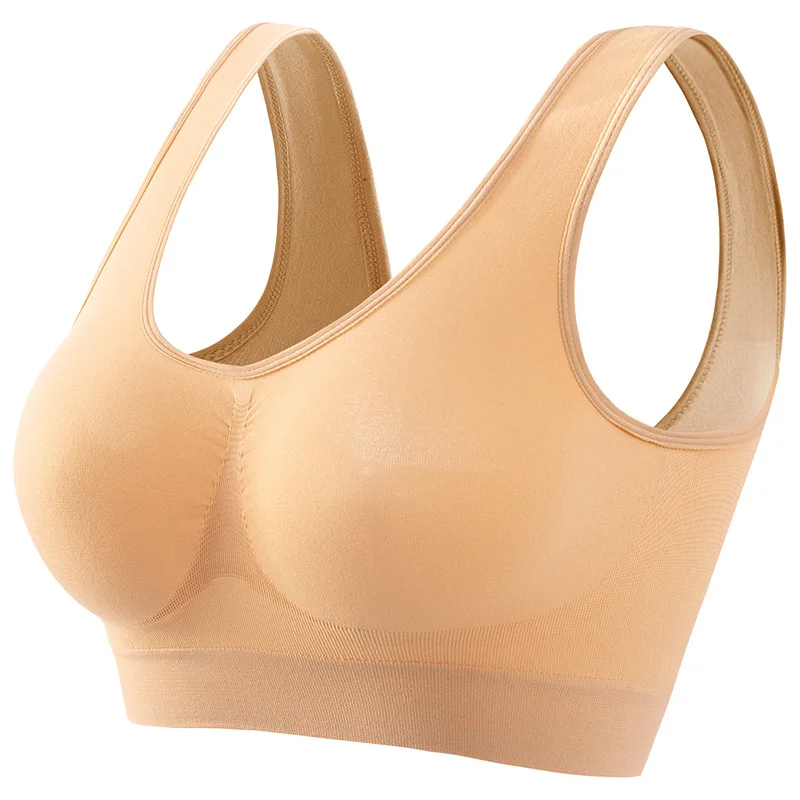 Women's S-5XL Seamless Bra Push-Up Sports Bra Non-wire Crop Tops Solid Color Sexy Lingerie No Pads Breathable Female Brassiere - Image 11