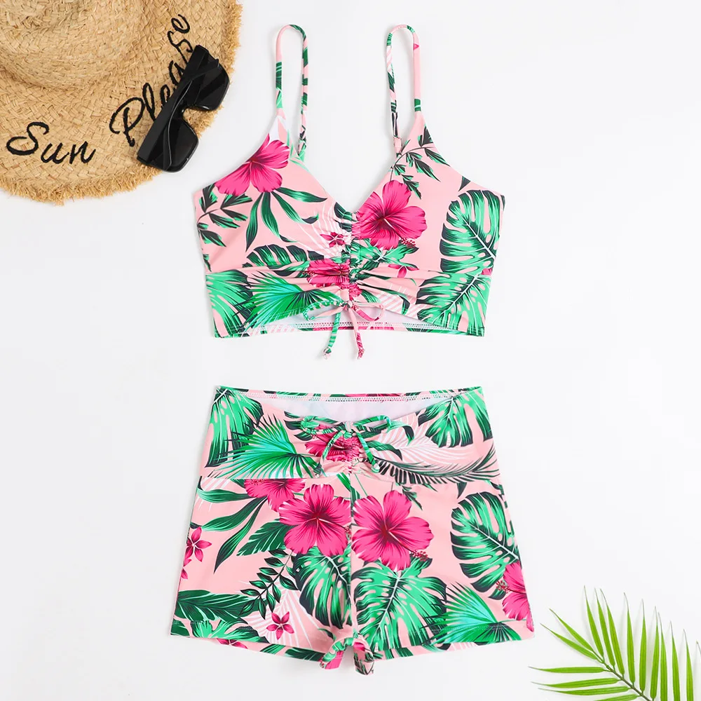 High Waist Bikini Swimsuit Women Push Up Bikini Floral Swimsuit - Image 12