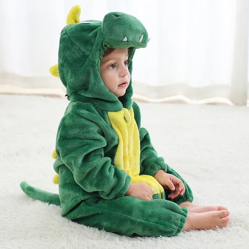 Baby Rompers Winter Kigurumi Lion Costume For Girls Boys Toddler Animal Jumpsuit Infant Clothes Pyjamas Kids Overalls Ropa Bebes - Image 8
