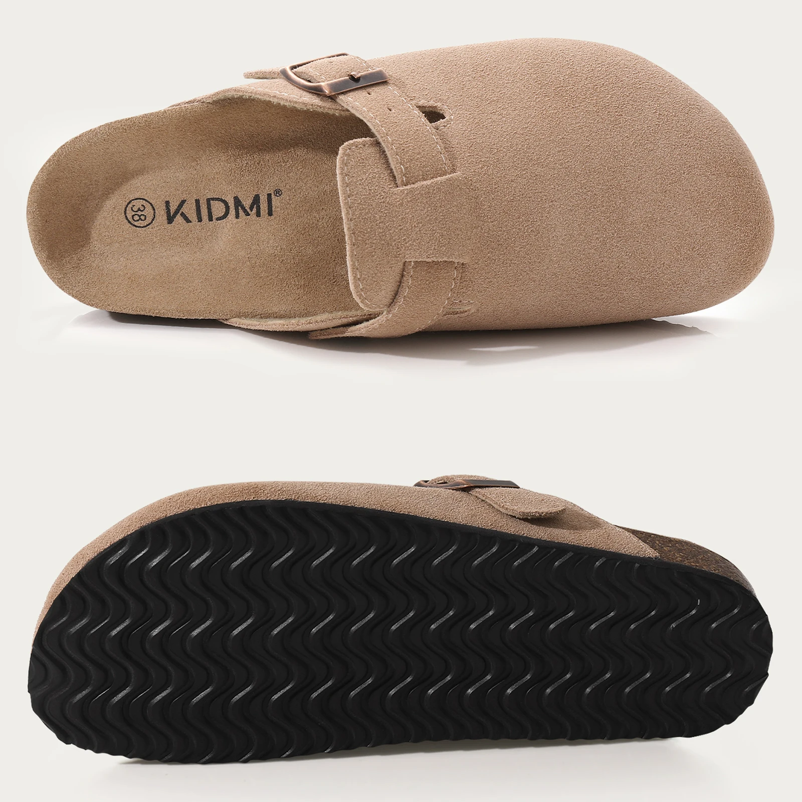 New Women Clogs For Women Fashion Cork Suede Mules Slipper Classic Cork Antislip For Outdoor Slippers With Arch Support - Image 4