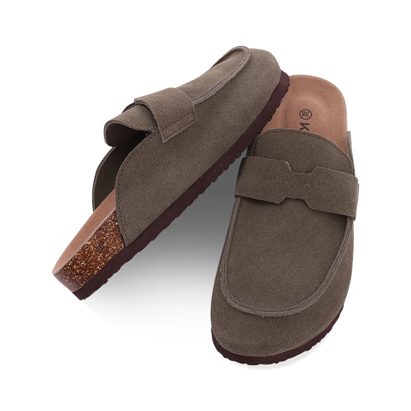 New Women Clogs For Women Fashion Cork Suede Mules Slipper Classic Cork Antislip For Outdoor Slippers With Arch Support - Image 28