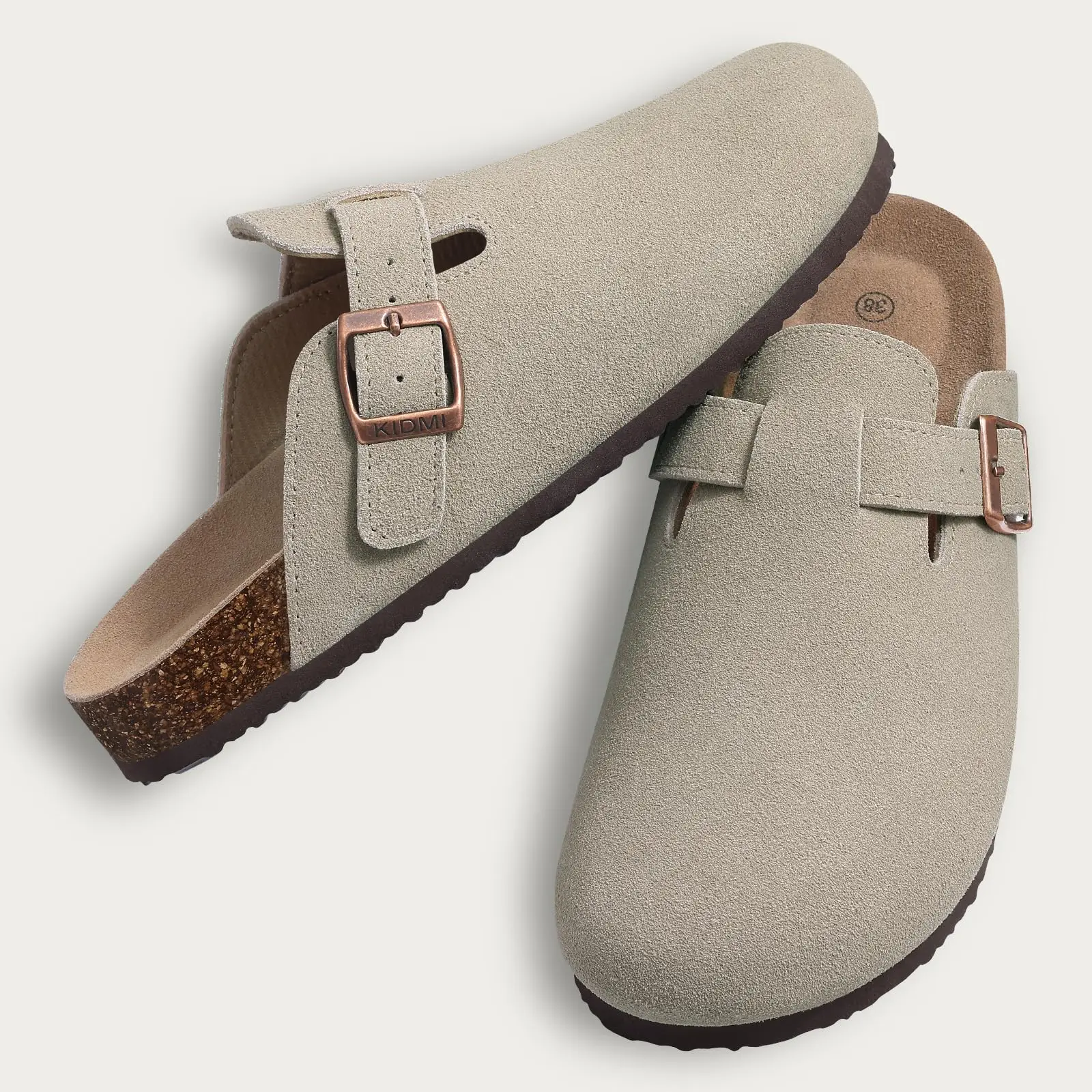 New Women Clogs For Women Fashion Cork Suede Mules Slipper Classic Cork Antislip For Outdoor Slippers With Arch Support - Image 26