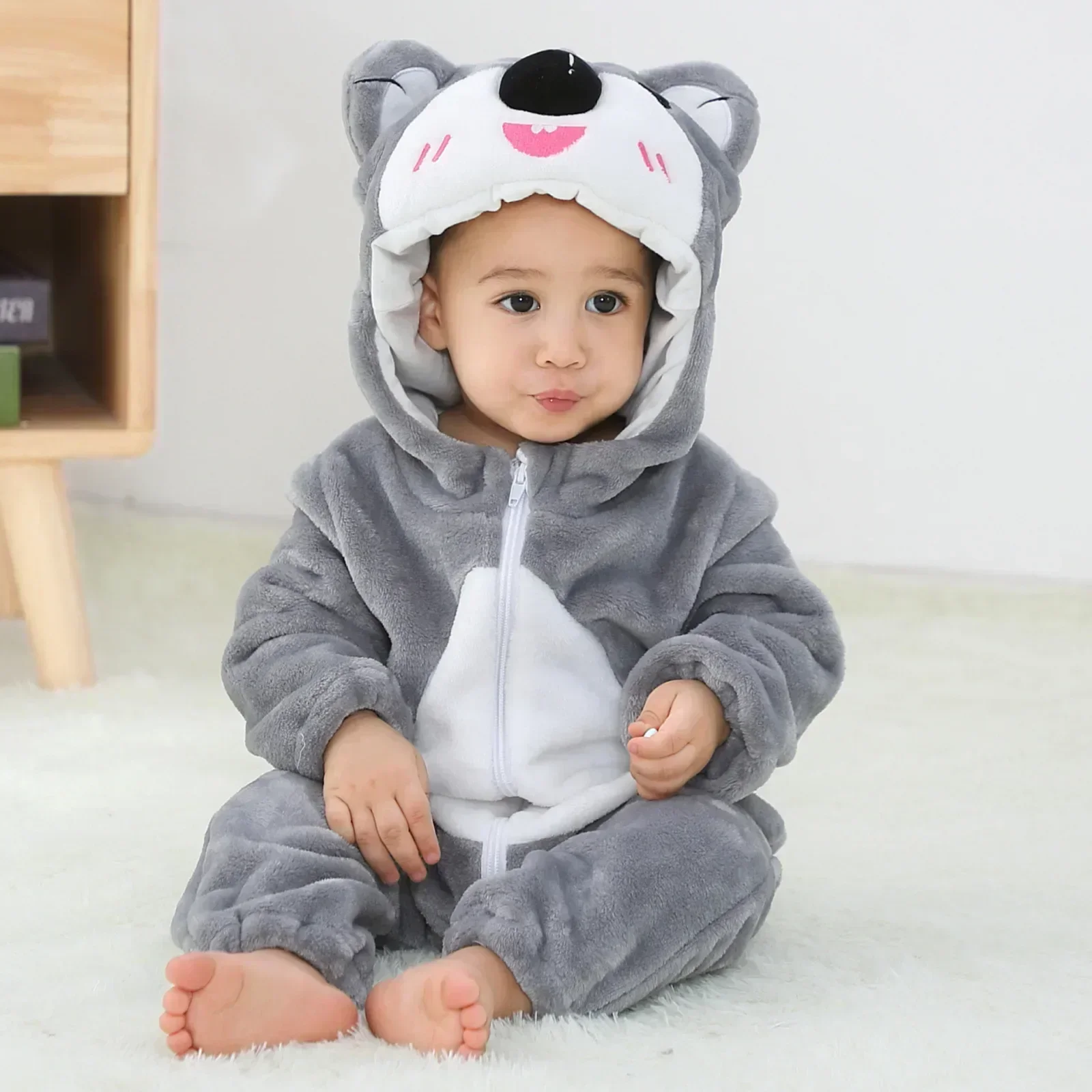 Baby Rompers Winter Kigurumi Lion Costume For Girls Boys Toddler Animal Jumpsuit Infant Clothes Pyjamas Kids Overalls Ropa Bebes - Image 27