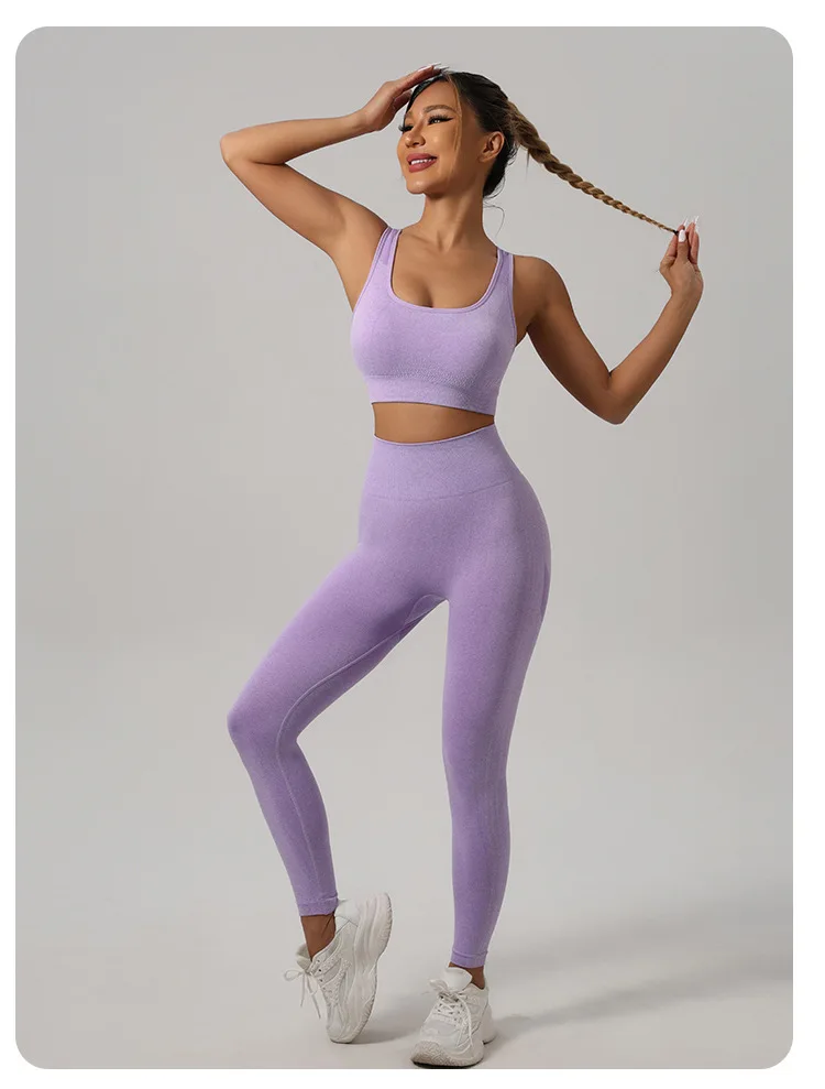 Women Padded Sports Bra High Waist Yoga Shorts Seamless Hip Lifting Gym Fitness Pants Workout Leggings Tights 2pcs Optional Set - Image 70