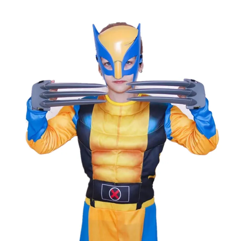 Kid Mask Jumpsuit Wolverine Cosplay Costume Halloween Christmas Kids New Year Costume Superhero Fantasy - Image 6