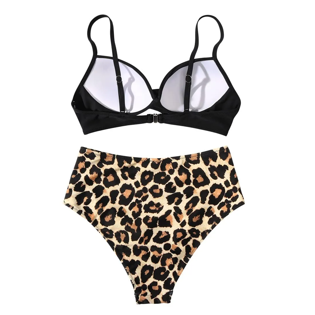 Sexy Based Print Split High Waist Bikini Swimsuit For Women 2 pcs - Image 23
