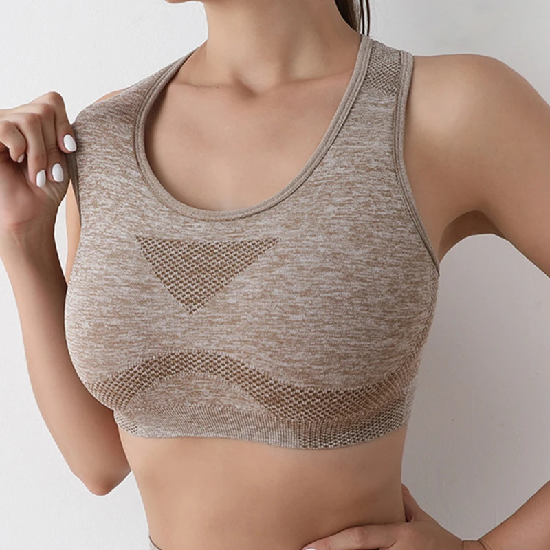Women Sports Bras Yoga Top Vest High Shockproof Quick-drying Yoga Gym Running Fitness Underwear Ladies Seamless Sportswear - Image 44