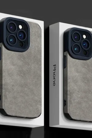 Fur Leather Full Lens Protection Phone Case For iPhone 17 -11