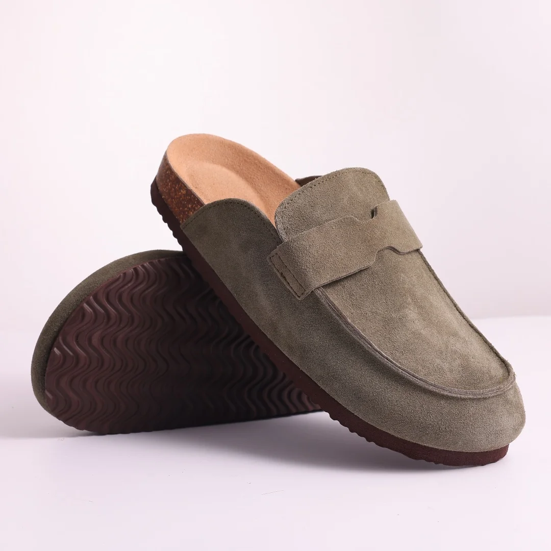 New Women Clogs For Women Fashion Cork Suede Mules Slipper Classic Cork Antislip For Outdoor Slippers With Arch Support - Image 9