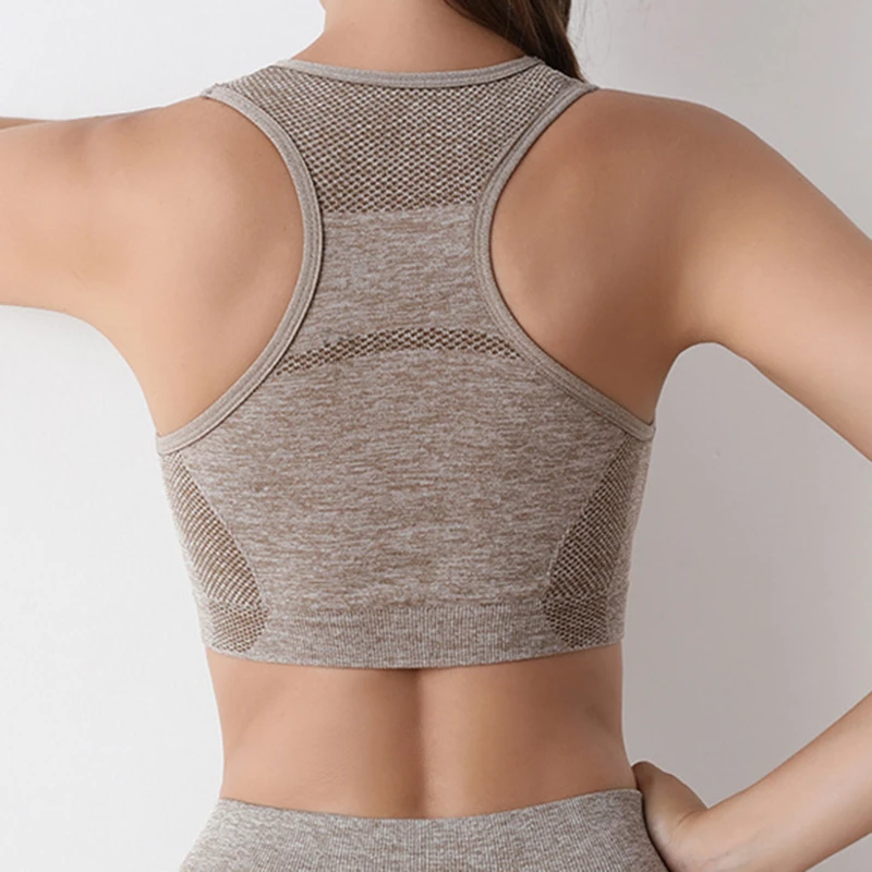Women Sports Bras Yoga Top Vest High Shockproof Quick-drying Yoga Gym Running Fitness Underwear Ladies Seamless Sportswear - Image 46