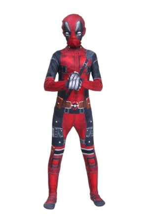 Kid Cosplay Costume Superhero Roleplay Disguise Outfits Headgear Gloves Halloween Suits