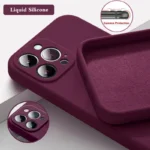 Official Phone Case For IPhone 17 Air 16 15 14 13 11 12 17 Pro Max Plus Silicone Solid Color Fall and Collision Protection Cover