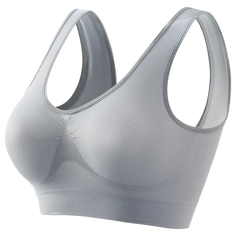 Women's S-5XL Seamless Bra Push-Up Sports Bra Non-wire Crop Tops Solid Color Sexy Lingerie No Pads Breathable Female Brassiere - Image 12
