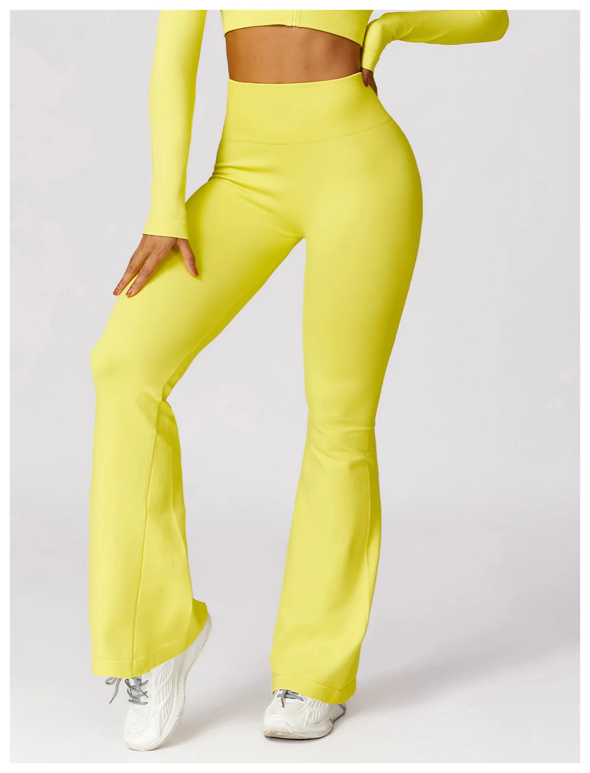 Seamless Flare Leggings Yoga Pants Women High Waist Wide Leg Pants Women Gym Workout Fitness Sports Flared Pant Dance Trousers - Image 21