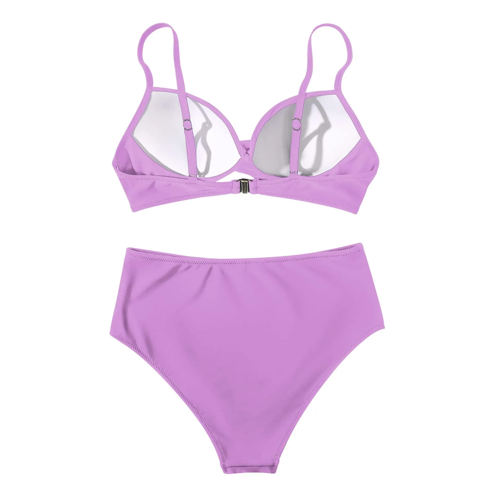 Sexy Based Print Split High Waist Bikini Swimsuit For Women 2 pcs - Image 30