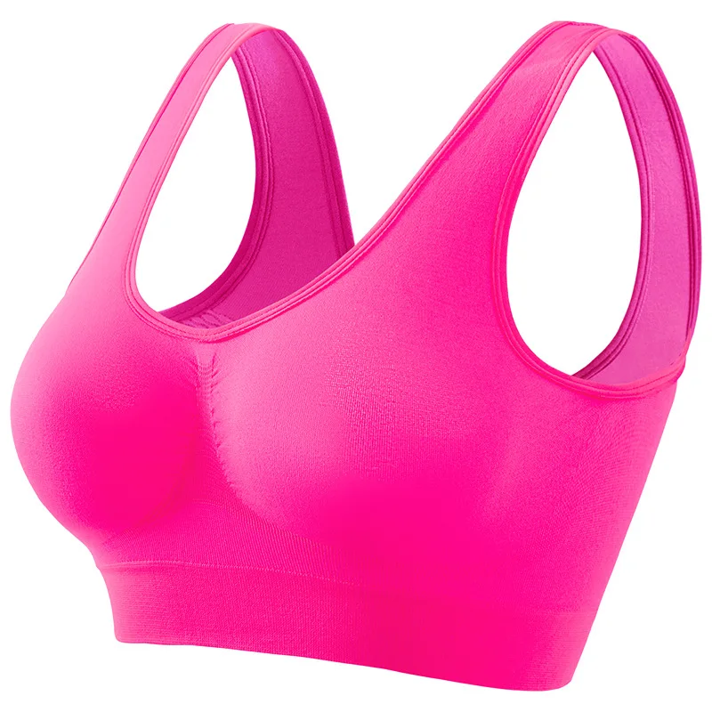 Women's S-5XL Seamless Bra Push-Up Sports Bra Non-wire Crop Tops Solid Color Sexy Lingerie No Pads Breathable Female Brassiere - Image 7